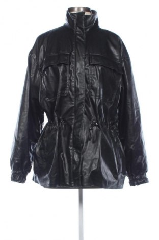 Damen Lederjacke H&M Divided, Größe XS, Farbe Schwarz, Preis 13,99 €