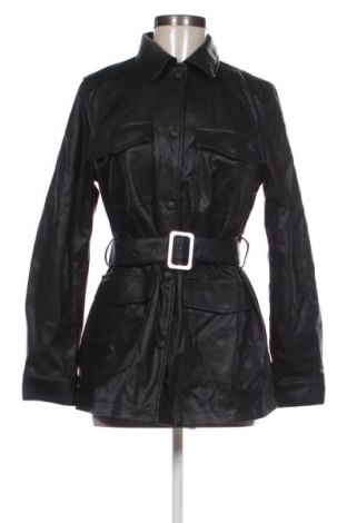 Дамско кожено яке H&M Divided, Размер S, Цвят Черен, Цена 15,84 €