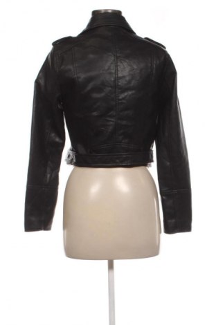 Γυναικείο δερμάτινο μπουφάν Pull&Bear, Μέγεθος M, Χρώμα Μαύρο, Τιμή 22,99 €