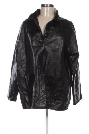 Női bőrdzseki SHEIN, Méret M, Szín Fekete, Ár 2 549 Ft