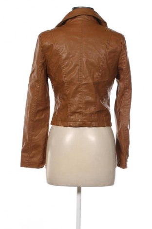 Γυναικείο δερμάτινο μπουφάν Temt, Μέγεθος M, Χρώμα Καφέ, Τιμή 19,99 €