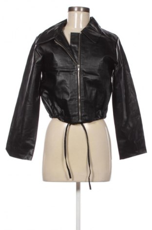 Дамско кожено яке Unbranded, Размер M, Цвят Черен, Цена 10,22 €