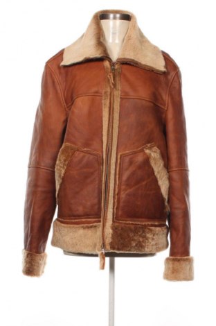 Дамско кожено яке Unbranded, Размер L, Цвят Кафяв, Цена 50,10 €