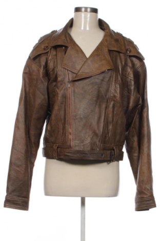 Γυναικείο δερμάτινο μπουφάν Unbranded, Μέγεθος XL, Χρώμα Καφέ, Τιμή 51,99 €