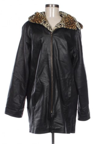 Дамско кожено яке Unbranded, Размер M, Цвят Черен, Цена 23,51 €