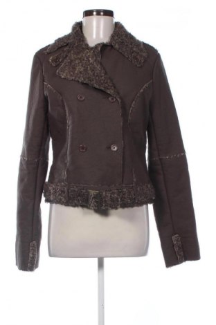 Дамско кожено яке Unbranded, Размер L, Цвят Кафяв, Цена 42,03 €