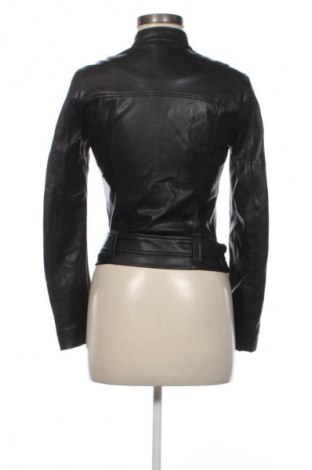 Дамско кожено яке United Colors Of Benetton, Размер M, Цвят Черен, Цена 15,84 €