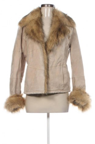 Γυναικείο δερμάτινο μπουφάν Vero Moda, Μέγεθος L, Χρώμα  Μπέζ, Τιμή 67,99 €