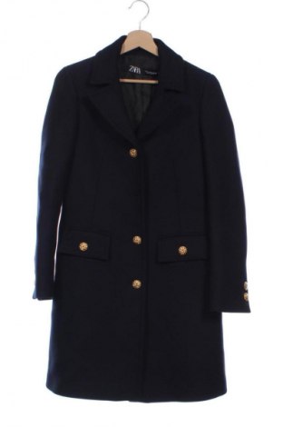 Дамско палто Zara, Размер XS, Цвят Син, Цена 76,69 €, #134827968