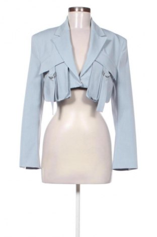 Sacou de femei Bershka, Mărime S, Culoare Albastru, Preț 127,99 Lei