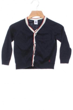 Pulover cu nasturi pentru copii Petit Bateau, Mărime 12-18m/ 80-86 cm, Culoare Albastru, Preț 24,99 Lei