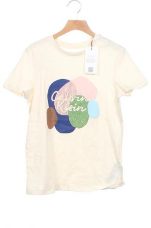 Dětské tričko  Calvin Klein Jeans, Velikost 10-11y/ 146-152 cm, Barva Béžová, Cena  899,00 Kč