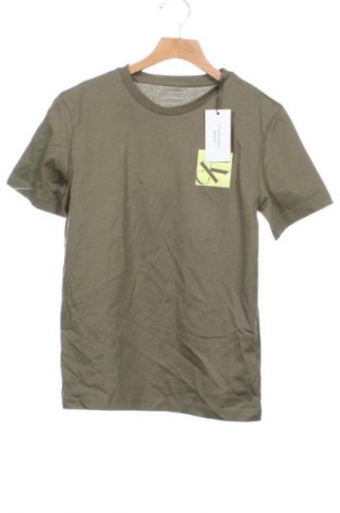 Dziecięcy T-shirt Calvin Klein Jeans, Rozmiar 10-11y/ 146-152 cm, Kolor Zielony, Cena 113,99 zł