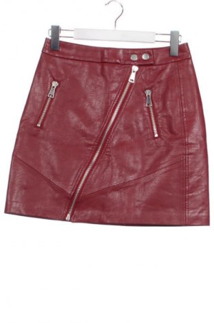 Lederrock Stradivarius, Größe S, Farbe Rot, Preis 6,99 €