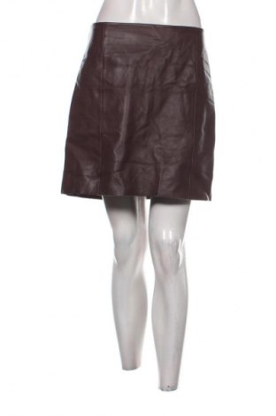 Кожена пола Zara, Размер L, Цвят Кафяв, Цена 18,91 €