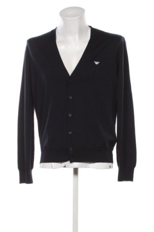 Herren Strickjacke Emporio Armani, Größe L, Farbe Blau, Preis € 71,99