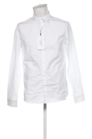 Cămașă de bărbați Calvin Klein Jeans, Mărime L, Culoare Alb, Preț 475,99 Lei
