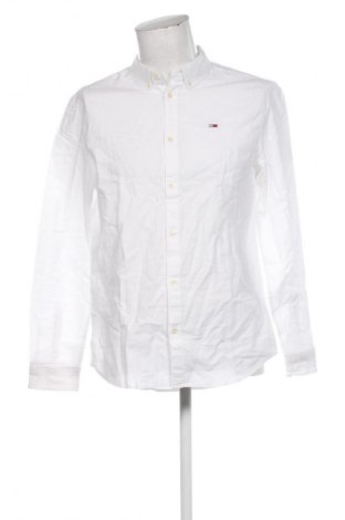 Мъжка риза Tommy Jeans, Размер L, Цвят Бял, Цена 35,27 €