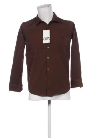 Pánská košile  Zara, Velikost M, Barva Hnědá, Cena  569,00 Kč