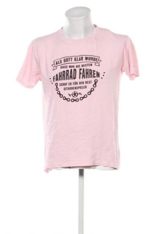 Męski T-shirt Angelo Litrico, Rozmiar XL, Kolor Różowy, Cena 96,45 zł