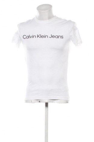 Tricou de bărbați Calvin Klein Jeans, Mărime S, Culoare Alb, Preț 152,99 Lei