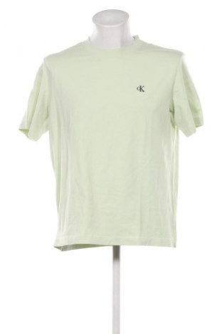 Męski T-shirt Calvin Klein Jeans, Rozmiar M, Kolor Beżowy, Cena 124,99 zł