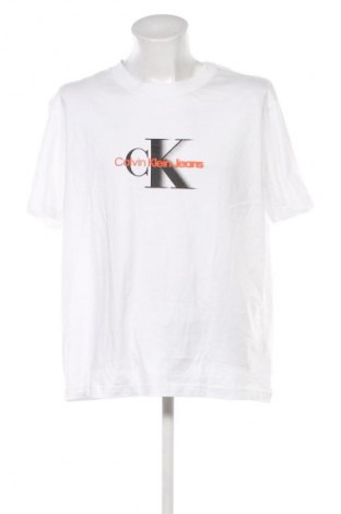 Мъжка тениска Calvin Klein Jeans, Размер XXL, Цвят Бял, Цена 35,27 €