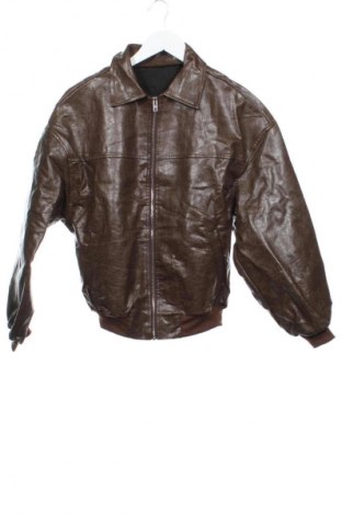 Pánská kožená bunda  SHEIN, Velikost XS, Barva Hnědá, Cena  179,00 Kč