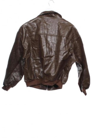 Pánská kožená bunda  SHEIN, Velikost XS, Barva Hnědá, Cena  179,00 Kč