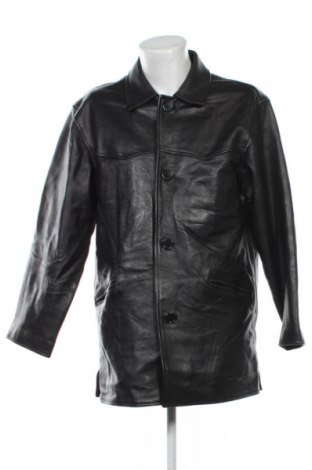 Мъжко кожено яке Unbranded, Размер L, Цвят Черен, Цена 19,42 €