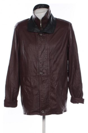 Мъжко кожено яке Unbranded, Размер S, Цвят Червен, Цена 17,38 €