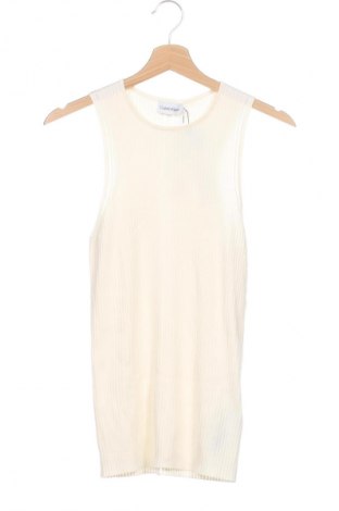 Γυναικείο αμάνικο μπλουζάκι Calvin Klein, Μέγεθος L, Χρώμα Εκρού, Τιμή 14,99 €