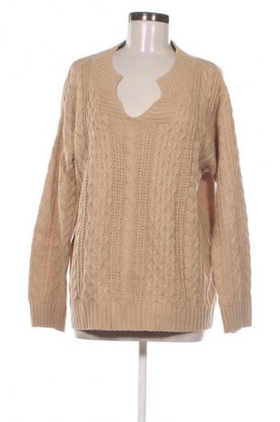Γυναικείο πουλόβερ Unbranded, Μέγεθος XL, Χρώμα  Μπέζ, Τιμή 7,99 €