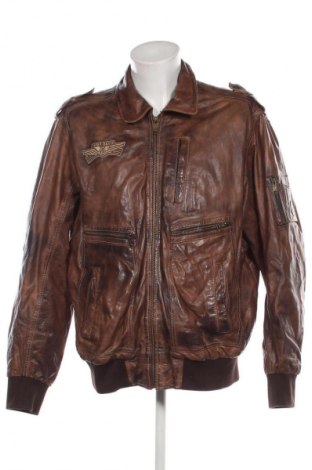 Herren Lederjacke Camp David, Größe XXL, Farbe Braun, Preis 112,99 €, #130547471