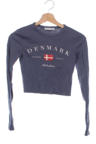 Γυναικεία μπλούζα Bershka, Μέγεθος S, Χρώμα Μπλέ, Τιμή 6,99 €