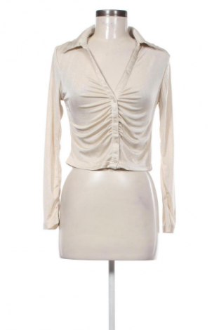 Γυναικείο πουκάμισο Stradivarius, Μέγεθος L, Χρώμα  Μπέζ, Τιμή 9,99 €