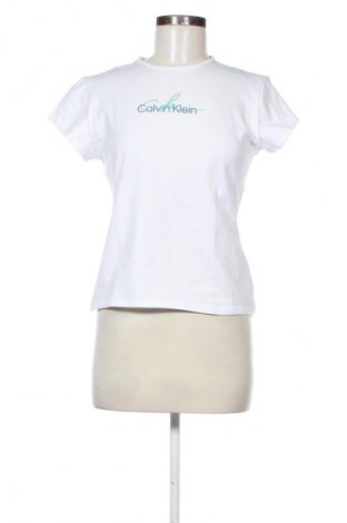 Tricou de femei Calvin Klein Jeans, Mărime M, Culoare Alb, Preț 215,99 Lei