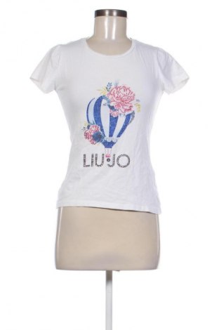 Γυναικείο t-shirt Liu Jo, Μέγεθος XS, Χρώμα Λευκό, Τιμή 23,99 €