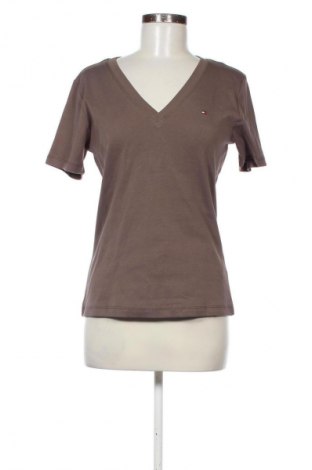 Damski T-shirt Tommy Hilfiger, Rozmiar L, Kolor Brązowy, Cena 181,99 zł