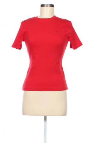 Γυναικείο t-shirt Tommy Hilfiger, Μέγεθος XS, Χρώμα Κόκκινο, Τιμή 41,99 €