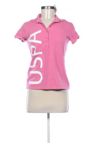 Γυναικείο t-shirt U.S. Polo Assn., Μέγεθος M, Χρώμα Ρόζ , Τιμή 18,99 €
