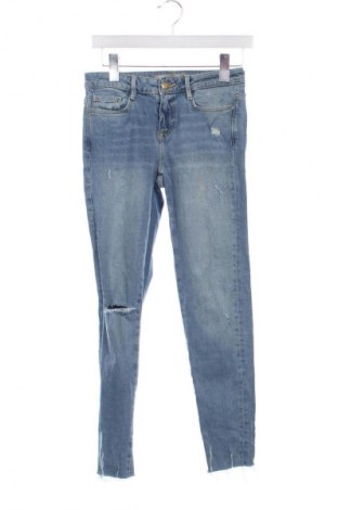 Blugi de femei Zara, Mărime S, Culoare Albastru, Preț 44,99 Lei