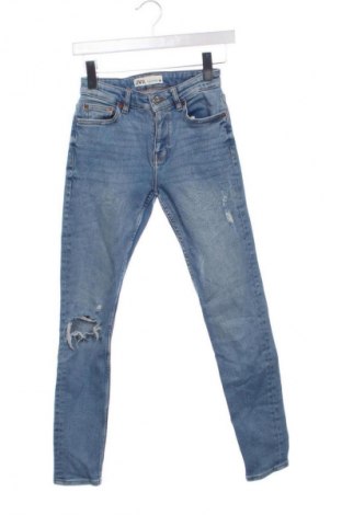 Damskie jeansy Zara, Rozmiar XXS, Kolor Niebieski, Cena 45,99 zł