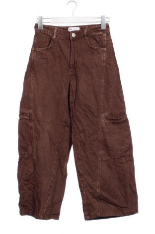 Blugi de femei Zara, Mărime XS, Culoare Maro, Preț 63,99 Lei