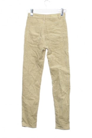 Pantaloni de velvet de femei Pull&Bear, Mărime S, Culoare Verde, Preț 38,99 Lei