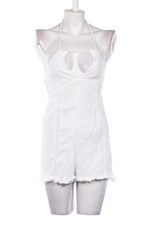 Damski krótki kombinezon Bershka, Rozmiar S, Kolor Biały, Cena 38,99 zł