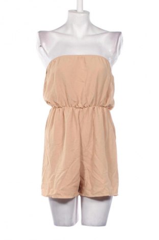 Дамски къс гащеризон Boohoo, Размер M, Цвят Бежов, Цена 11,75 €
