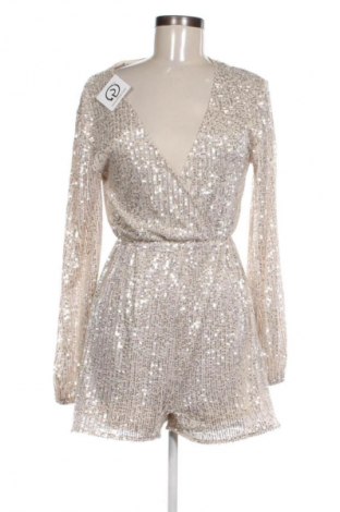 Дамски къс гащеризон Unbranded, Размер M, Цвят Златист, Цена 36,55 €