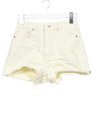 Pantaloni scurți de femei Monki, Mărime XS, Culoare Galben, Preț 14,99 Lei