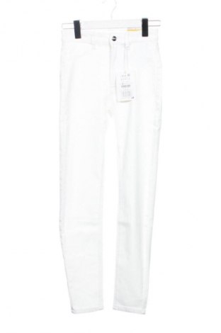 Pantaloni de femei Pull&Bear, Mărime XS, Culoare Alb, Preț 71,99 Lei